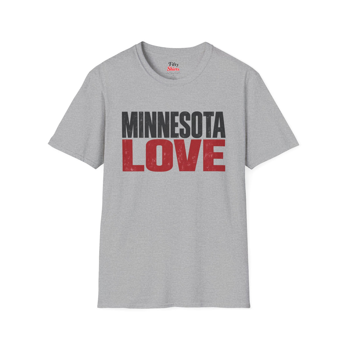 Minnesota Love Unisex Softstyle T Shirt State Name Graphic Tee