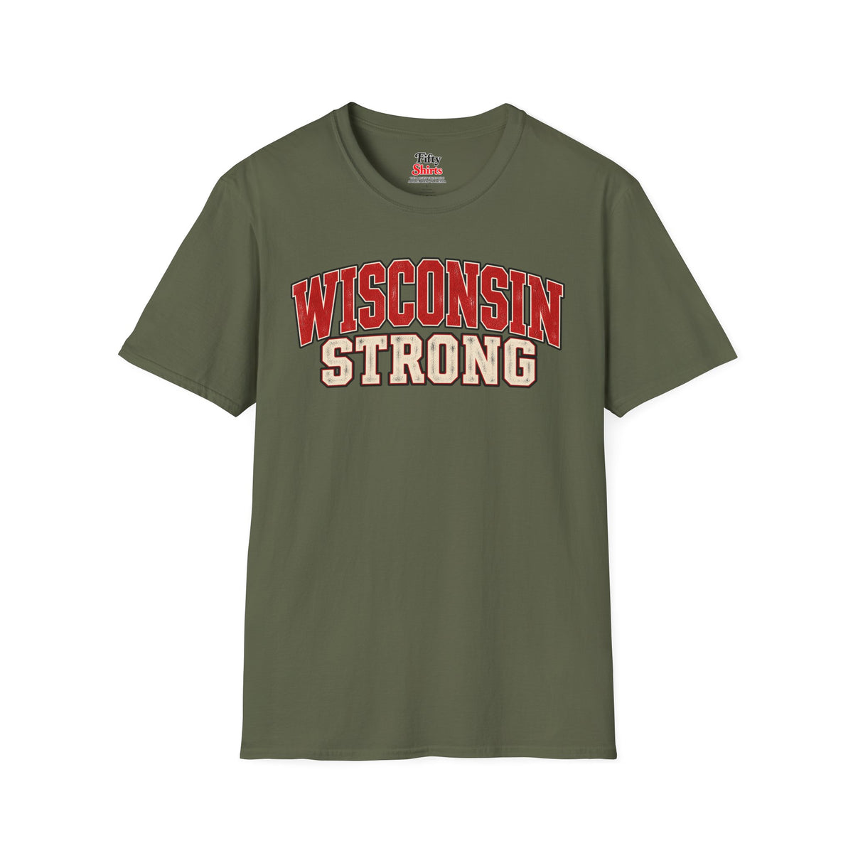 Wisconsin Strong Unisex Softstyle T Shirt State Name Graphic Tee