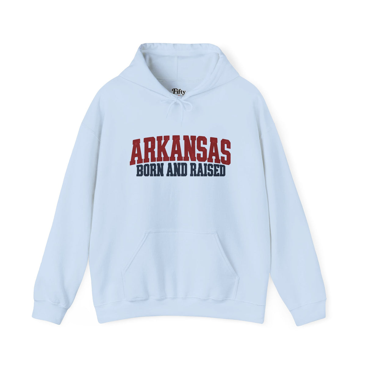 Arkansas Born and Raised Rugged Workwear Unisex Hoodie Graphic