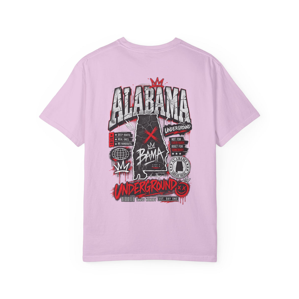 Alabama Underground Unisex Comfort Color 1717 Streetwear Graphic Tee