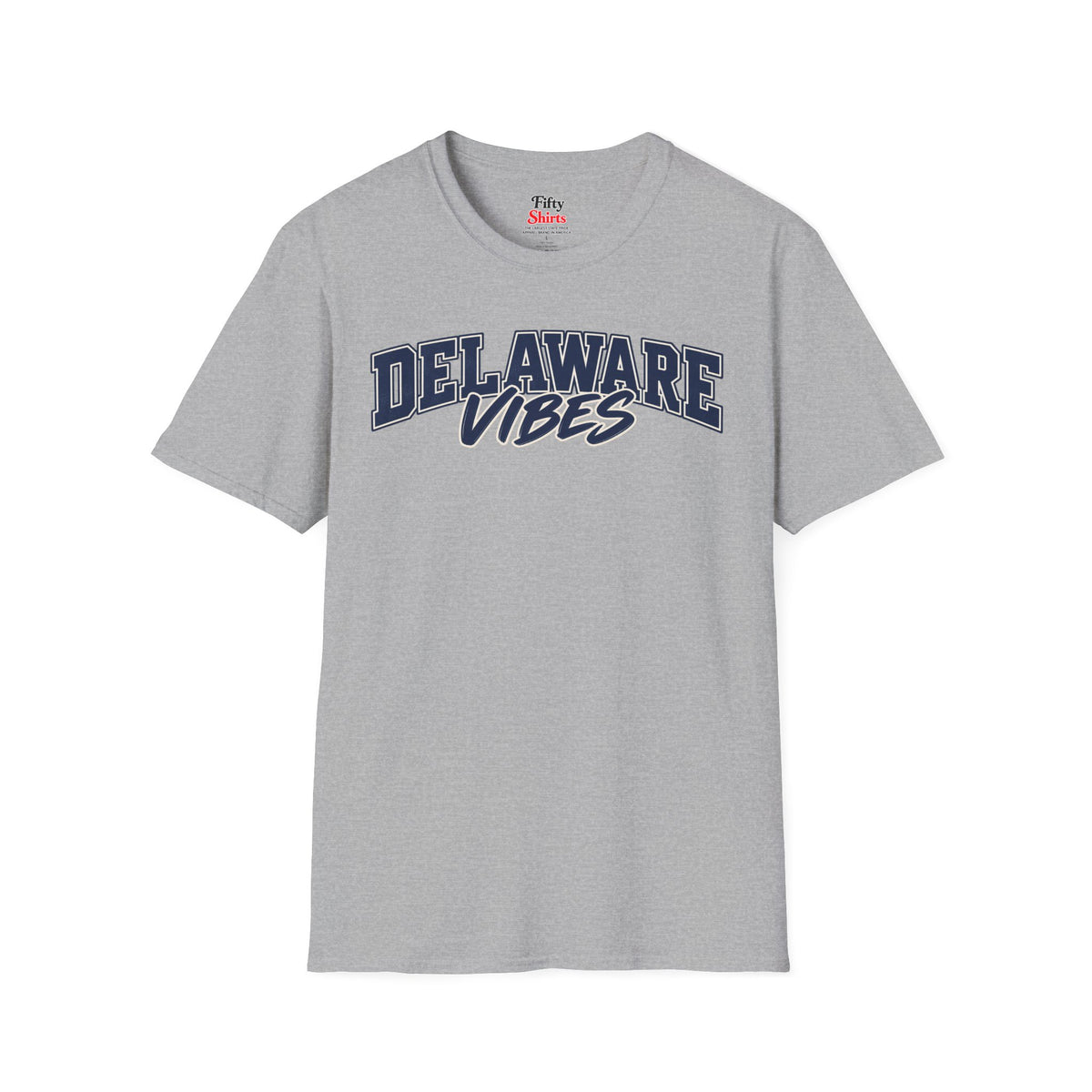 Delaware Vibes Unisex Softstyle T Shirt State Name Graphic Tee