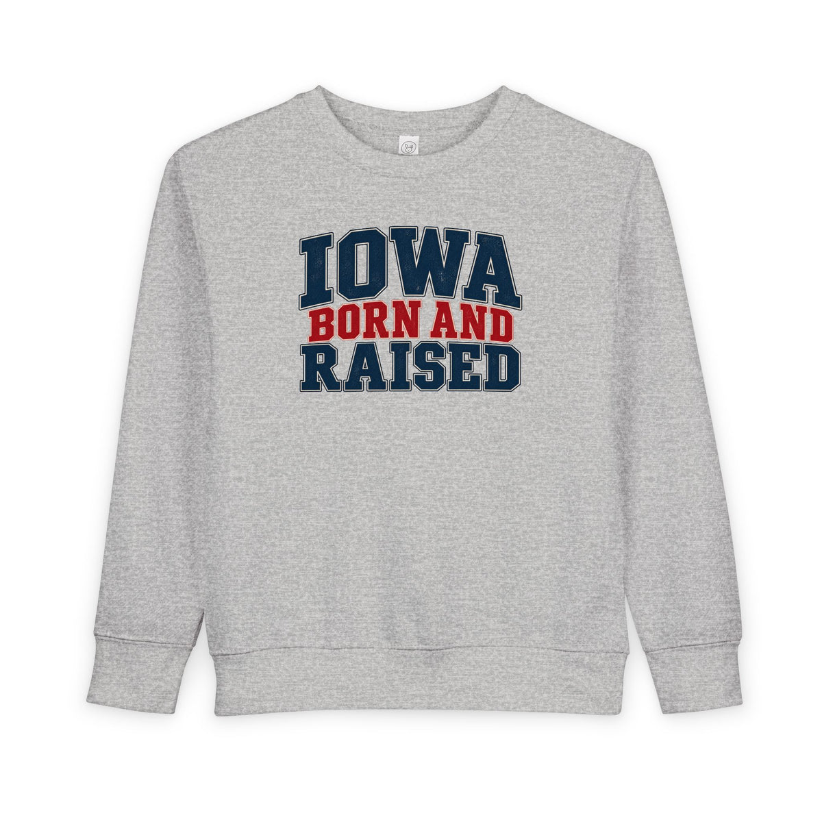 Iowa Born and Raised Classic Heritage Unisex Toddler Sweatshirt