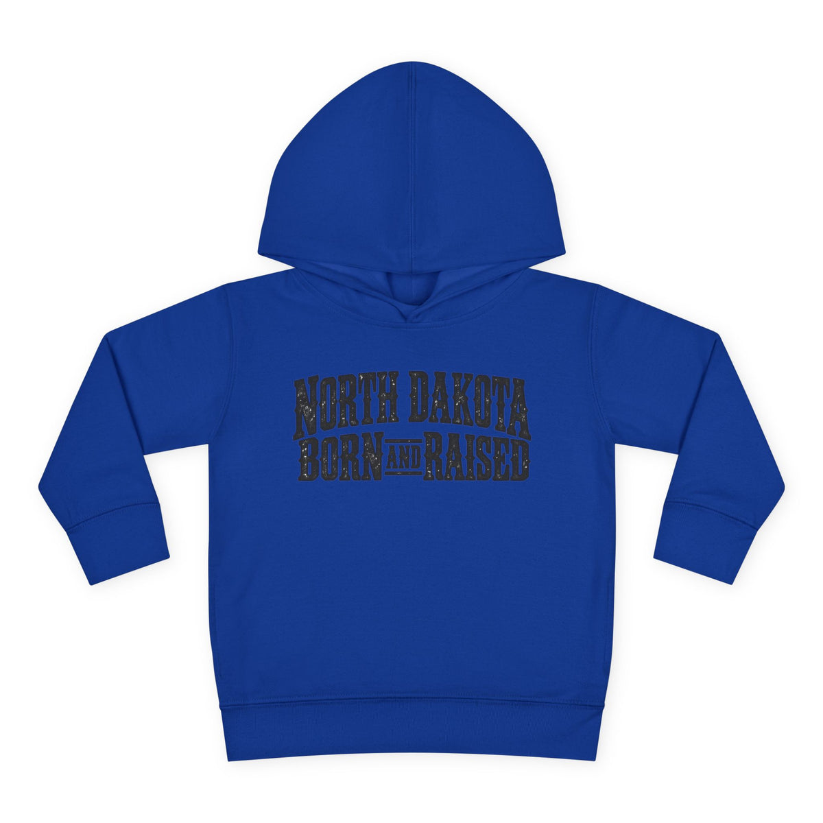 North Dakota Born and Raised Rugged Prairie Heritage Unisex Toddler Pullover Fleece Hoodie