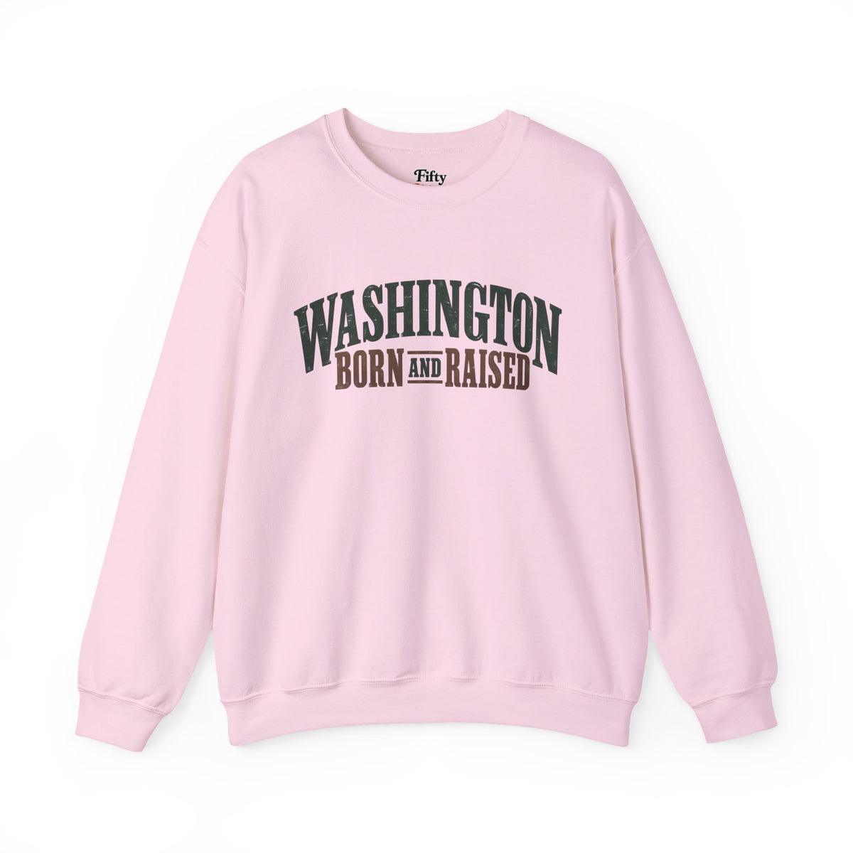 Washington Born and Raised Classic Americana Unisex Sweatshirt Graphic