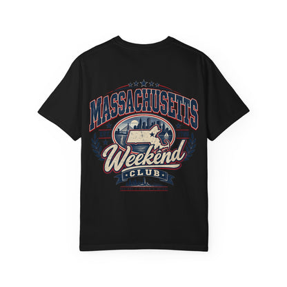 Massachusetts Weekend Club Unisex Comfort Color 1717 Streetwear Graphic Tee