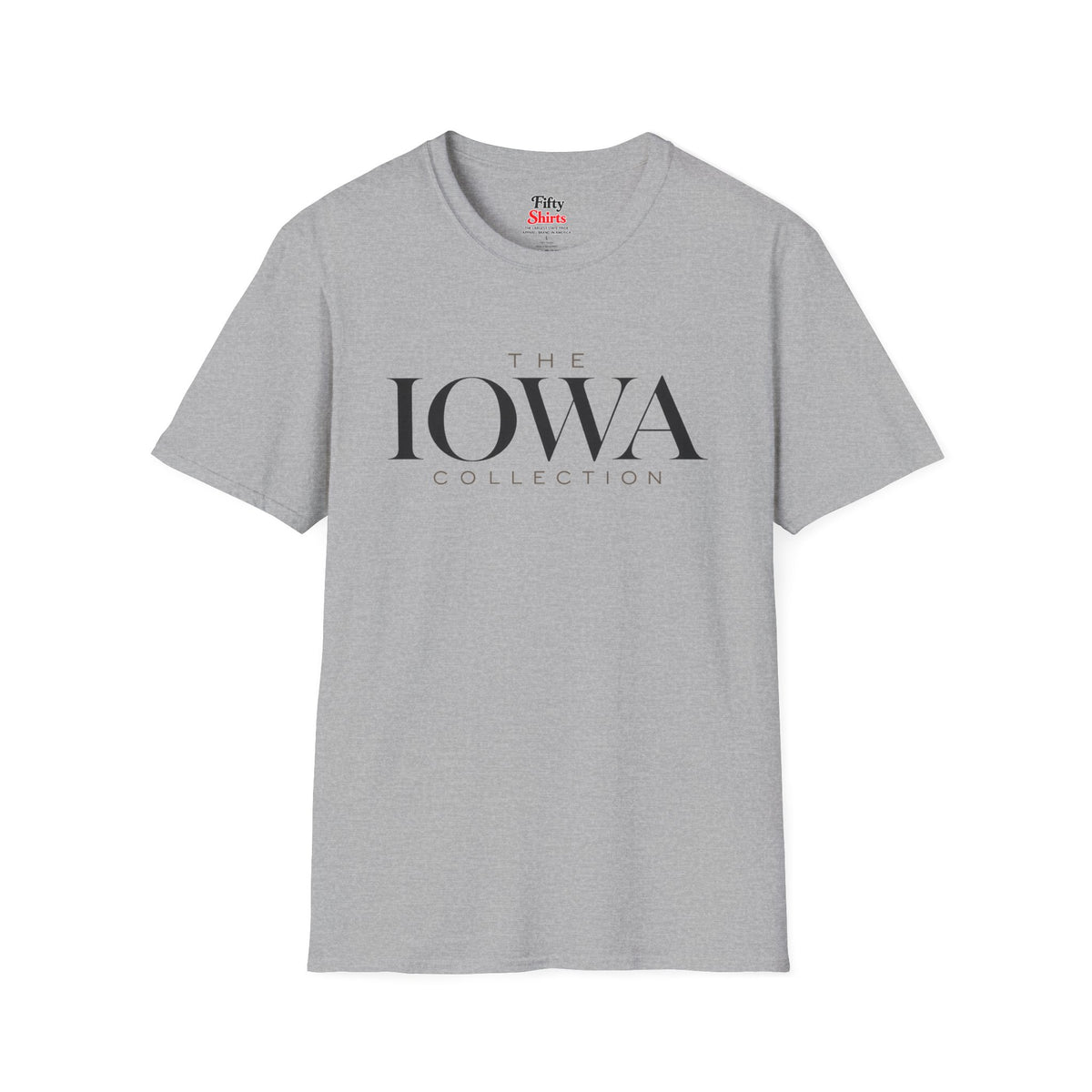 The Iowa Collection Unisex Softstyle T Shirt State Name Graphic Tee