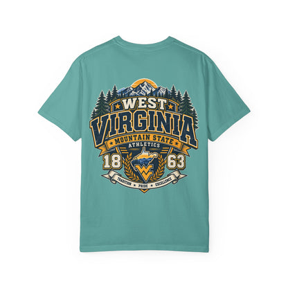 West Virginia Mountain State Athletics Unisex Comfort Color 1717 Streetwear Graphic Tee