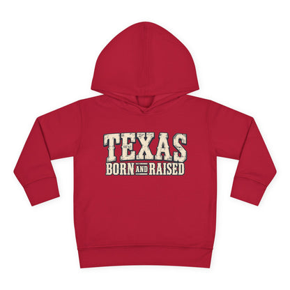Texas Born and Raised Old-School Ranch Heritage Unisex Toddler Pullover Fleece Hoodie