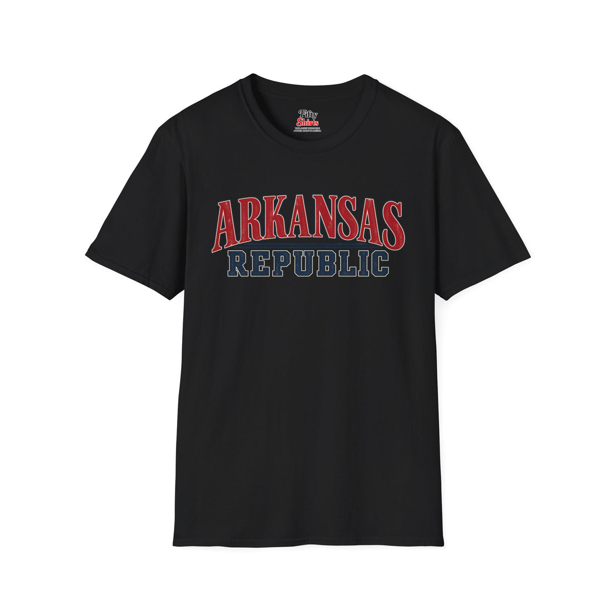 Arkansas Republic Unisex Softstyle T Shirt State Name Graphic Tee