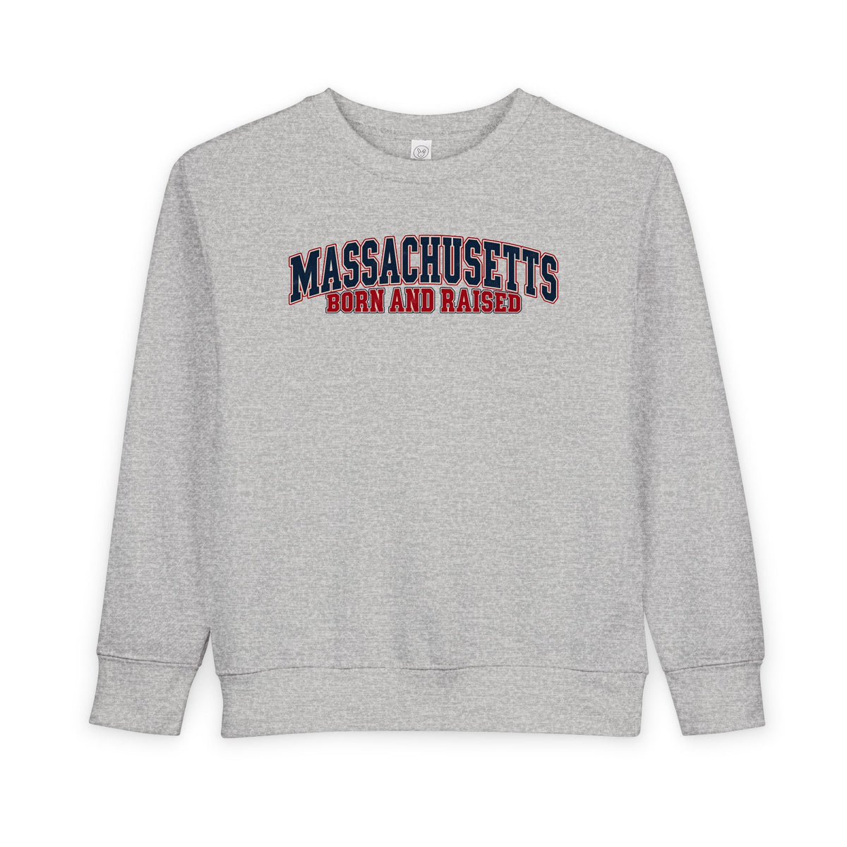 Massachusetts Born and Raised Classic Heritage Unisex Toddler Sweatshirt