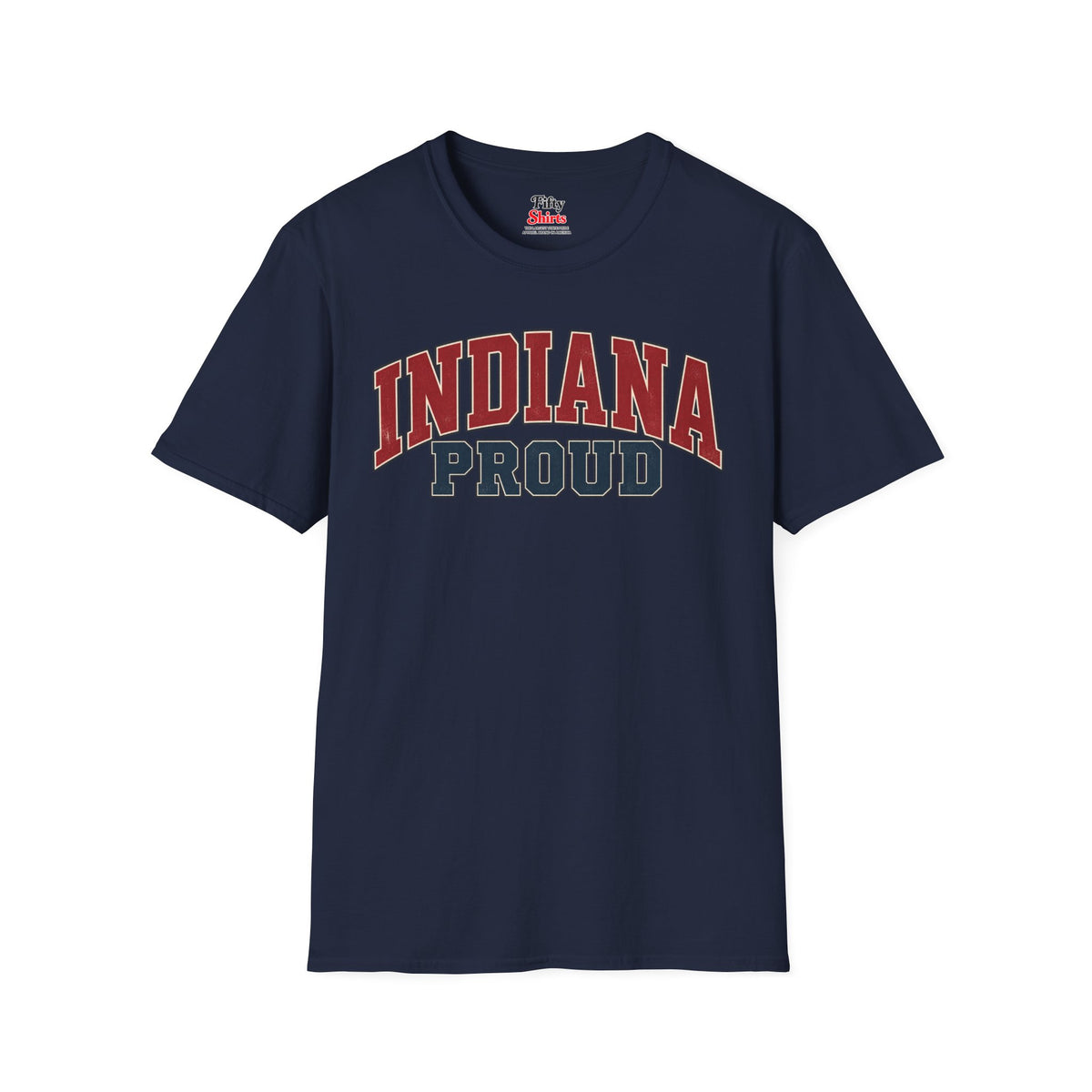 Indiana Proud Unisex Softstyle T Shirt State Name Graphic Tee