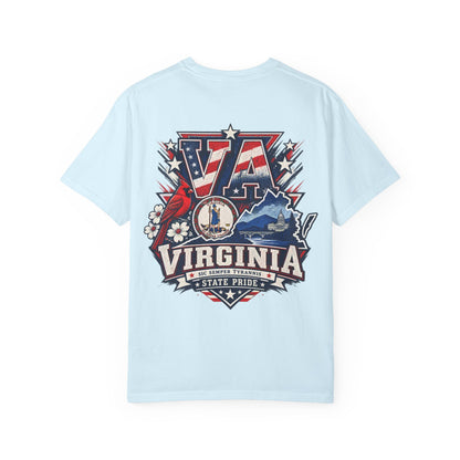 Virginia State Pride Unisex Comfort Color 1717 Streetwear Graphic Tee
