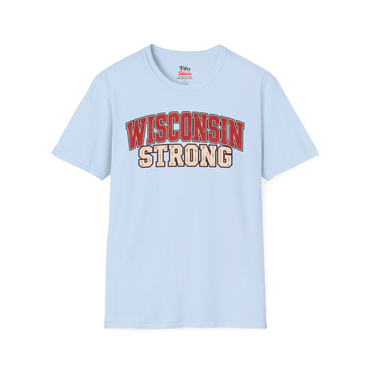 Wisconsin Strong Unisex Softstyle T Shirt State Name Graphic Tee