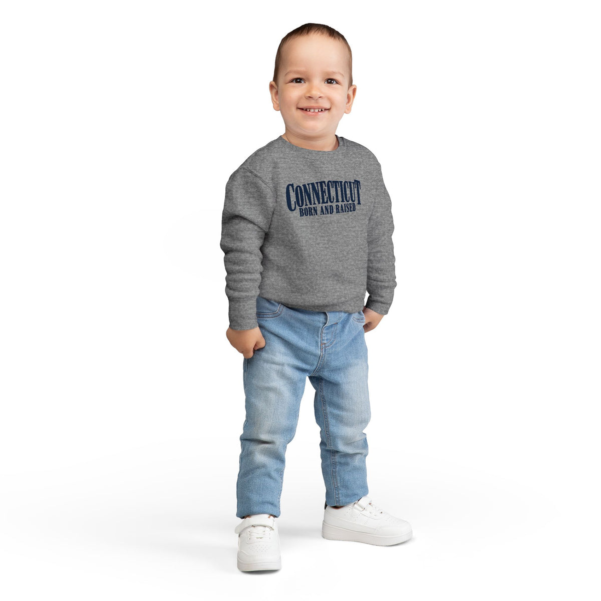 Connecticut Born and Raised Luxury Heritage Unisex Toddler Sweatshirt