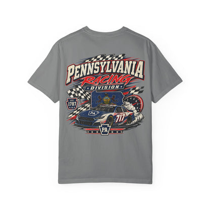 Pennsylvania Racing Division Unisex Comfort Color 1717 Streetwear Graphic Tee