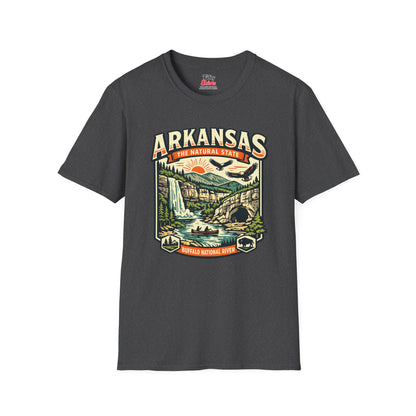 Arkansas The Natural State Adventure Unisex Softstyle T Shirt State Pride Graphic Tee Collections FS03