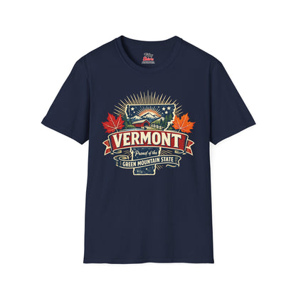 Vermont State Pride Unisex Softstyle T Shirt State Pride Graphic Tee Collections FS03