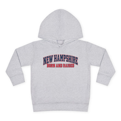 New Hampshire Born and Raised Premium Collegiate Unisex Pullover Fleece Hoodie