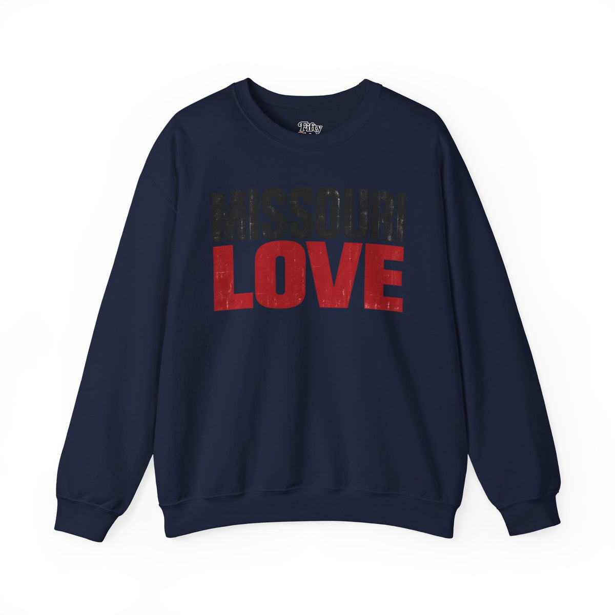 Missouri Love Unisex Crewneck Sweatshirt State Name Graphic
