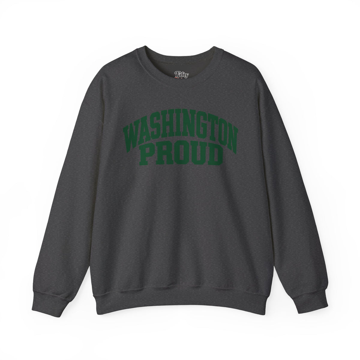 Washington Proud Unisex Crewneck Sweatshirt State Name Graphic
