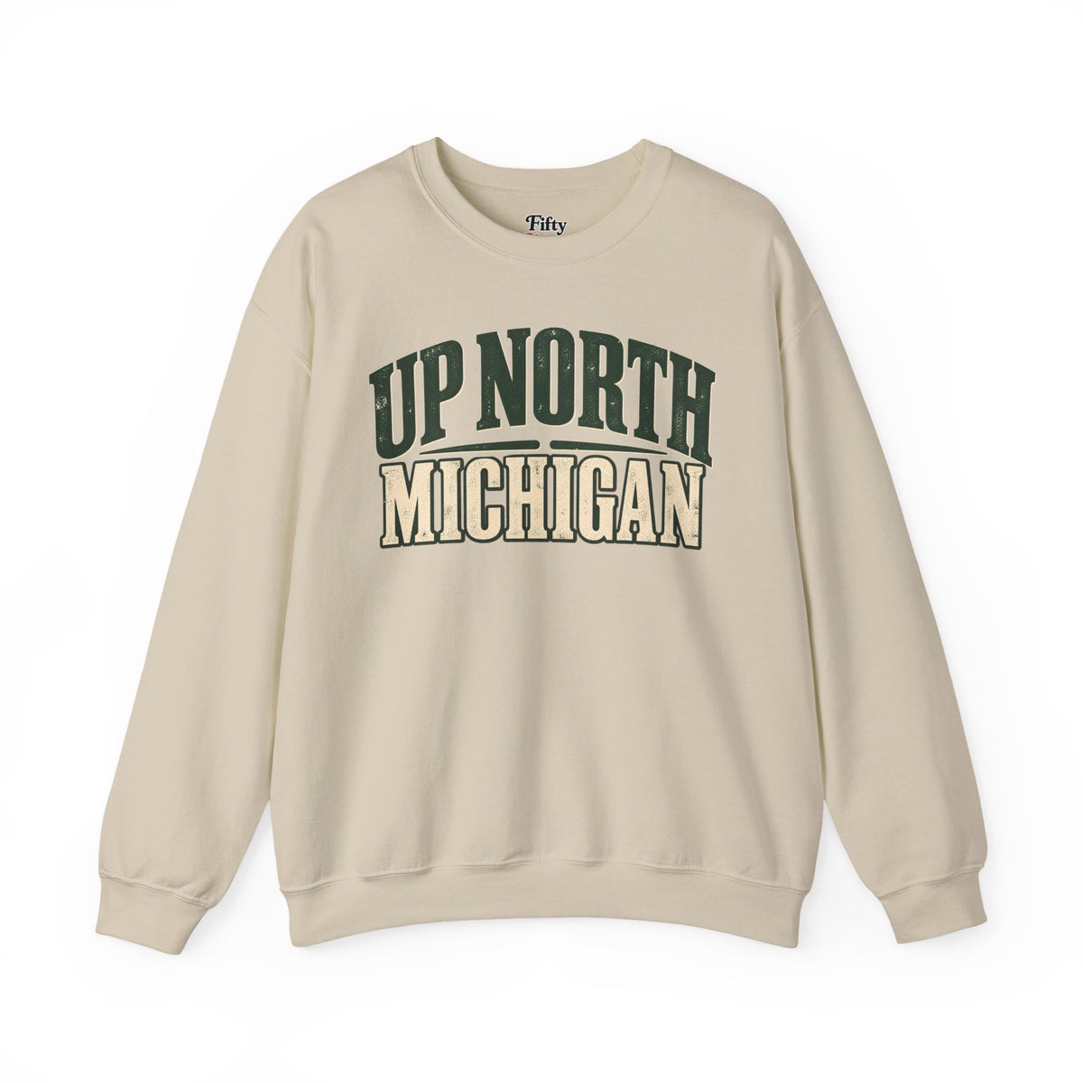 Up North Michigan Unisex Crewneck Sweatshirt State Name Graphic