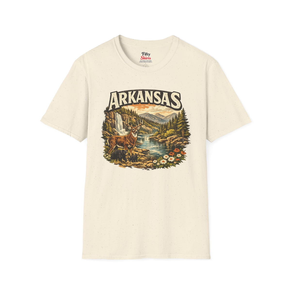 Arkansas Wildlife Unisex Softstyle T Shirt State Pride Graphic Tee Collections FS03