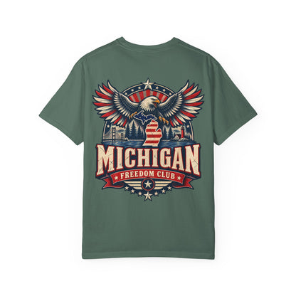 Michigan Freedom Club Unisex Comfort Color 1717 Streetwear Graphic Tee