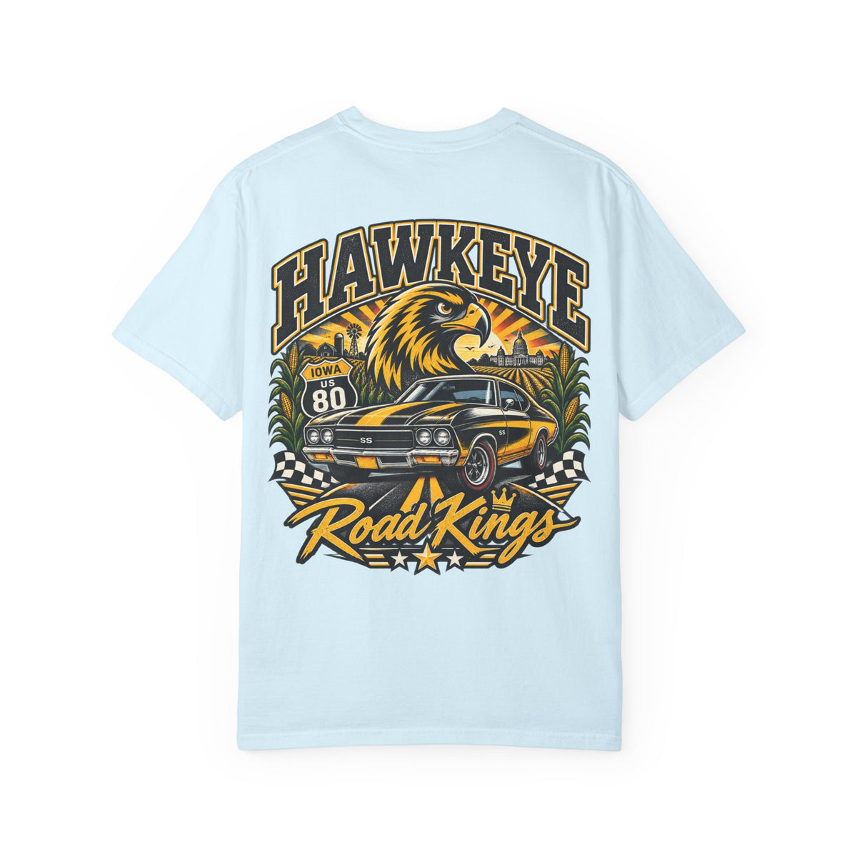 Iowa Hawkeye Road Kings Unisex Comfort Color 1717 Streetwear Graphic Tee
