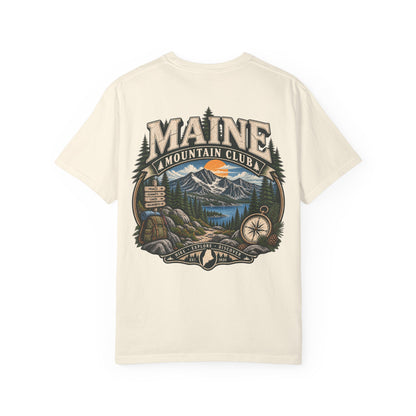 Maine Mountain Club Unisex Comfort Color 1717 Streetwear Graphic Tee