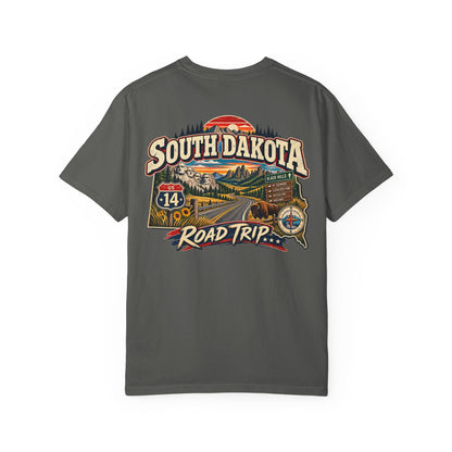 South Dakota Road Trip Unisex Comfort Color 1717 Streetwear Graphic Tee
