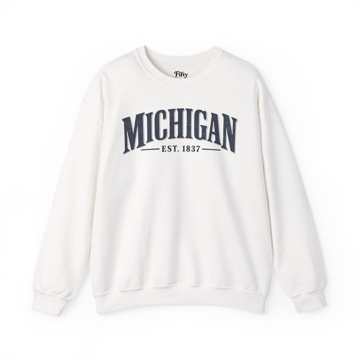 Michigan Est 1837 Unisex Crewneck Sweatshirt State Name Graphic