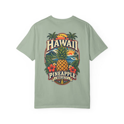 Hawaii Pineapple Society Unisex Comfort Color 1717 Streetwear Graphic Tee