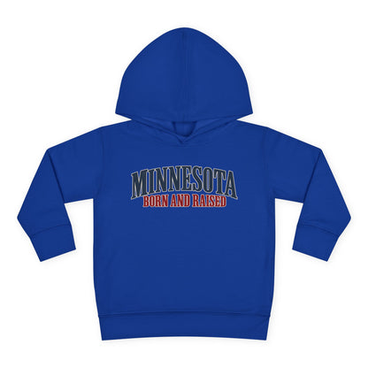 Minnesota Born and Raised Luxury Heritage Unisex Toddler Pullover Fleece Hoodie
