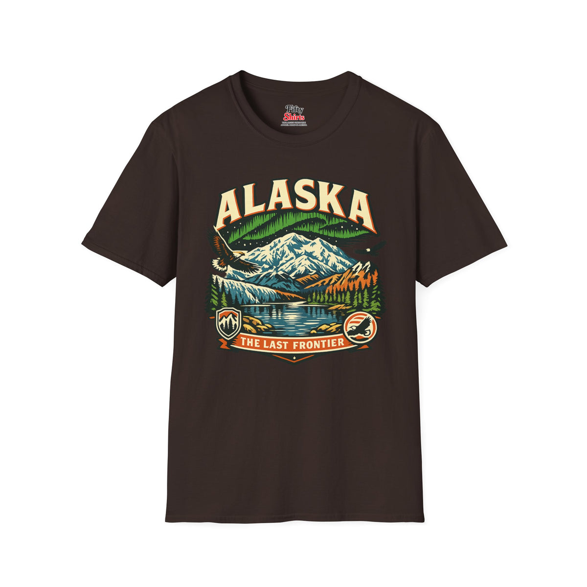 Alaska The Last Frontier Adventure Unisex Softstyle T Shirt State Pride Graphic Tee Collections FS03