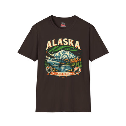 Alaska The Last Frontier Adventure Unisex Softstyle T Shirt State Pride Graphic Tee Collections FS03