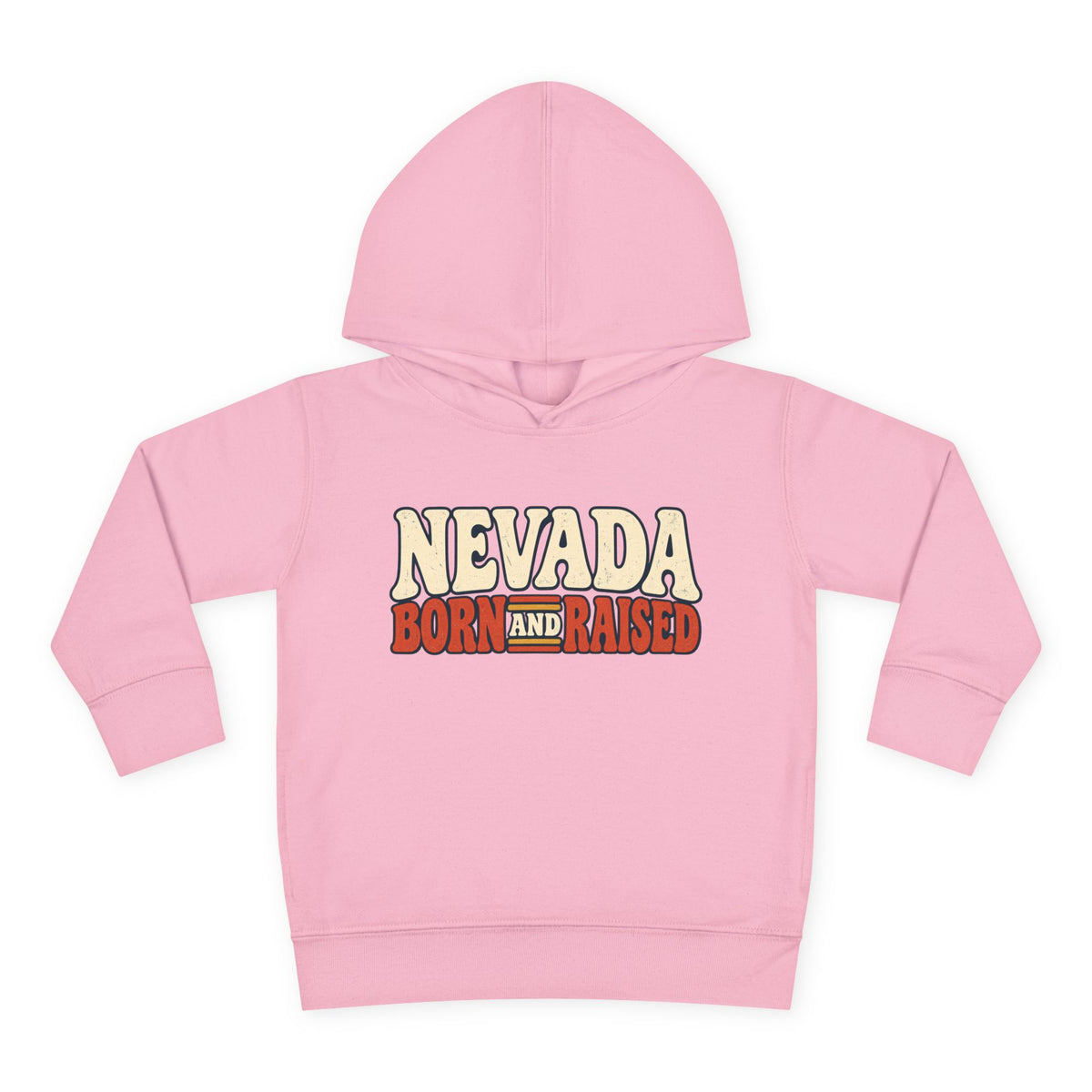 Nevada Born and Raised Retro 1970s Desert Unisex Toddler Pullover Fleece Hoodie