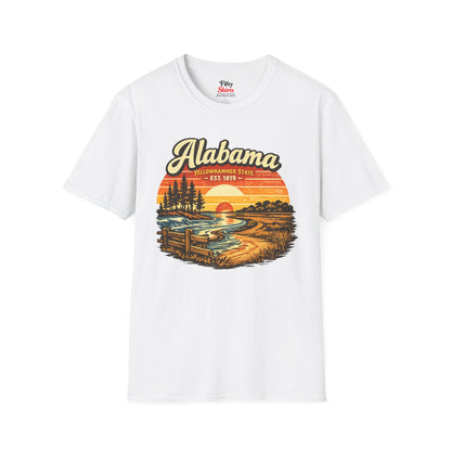 Alabama Southern Sunset Unisex Softstyle T Shirt State Pride Graphic Tee Collections FS03
