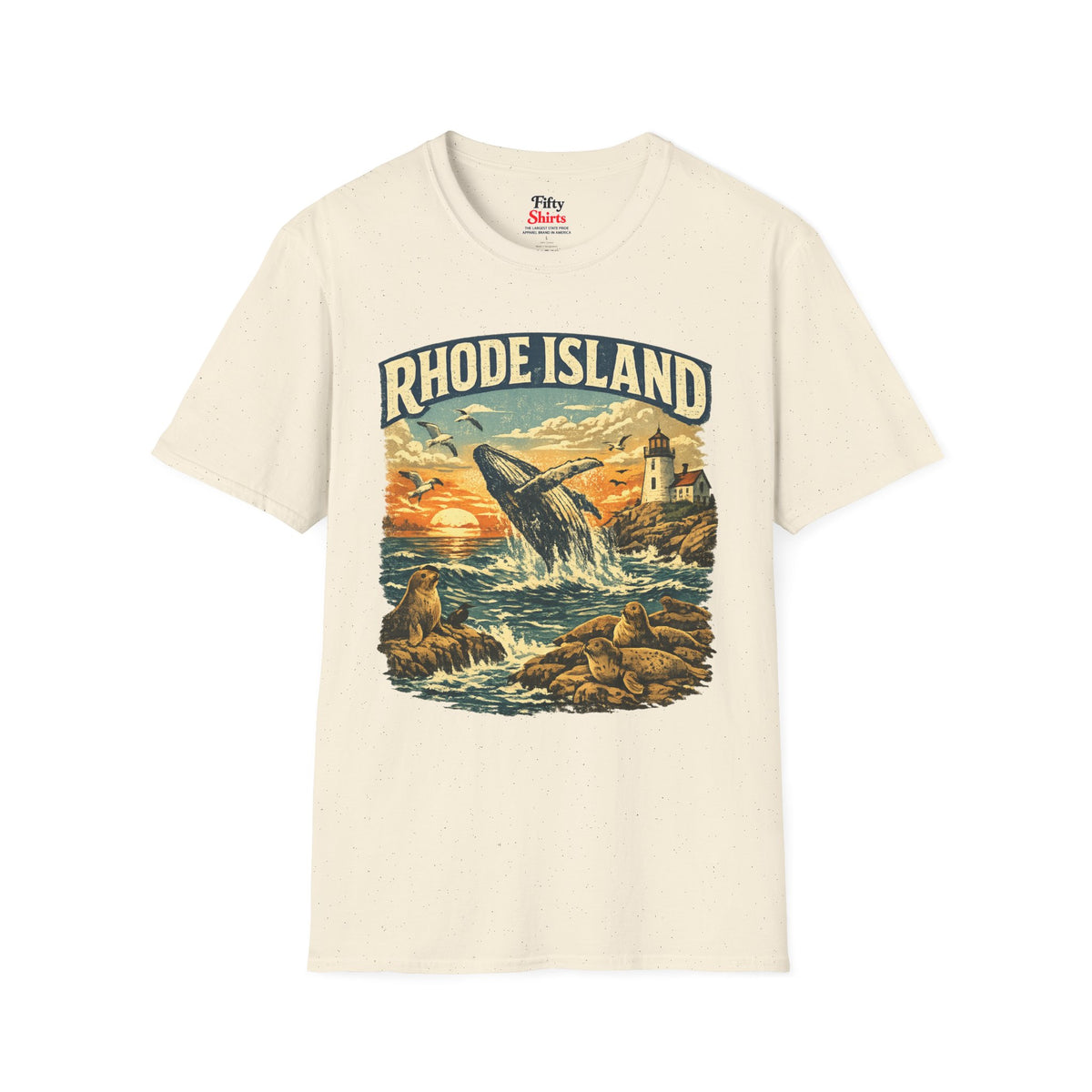 Rhode Island Wildlife Unisex Softstyle T Shirt State Pride Graphic Tee Collections FS03