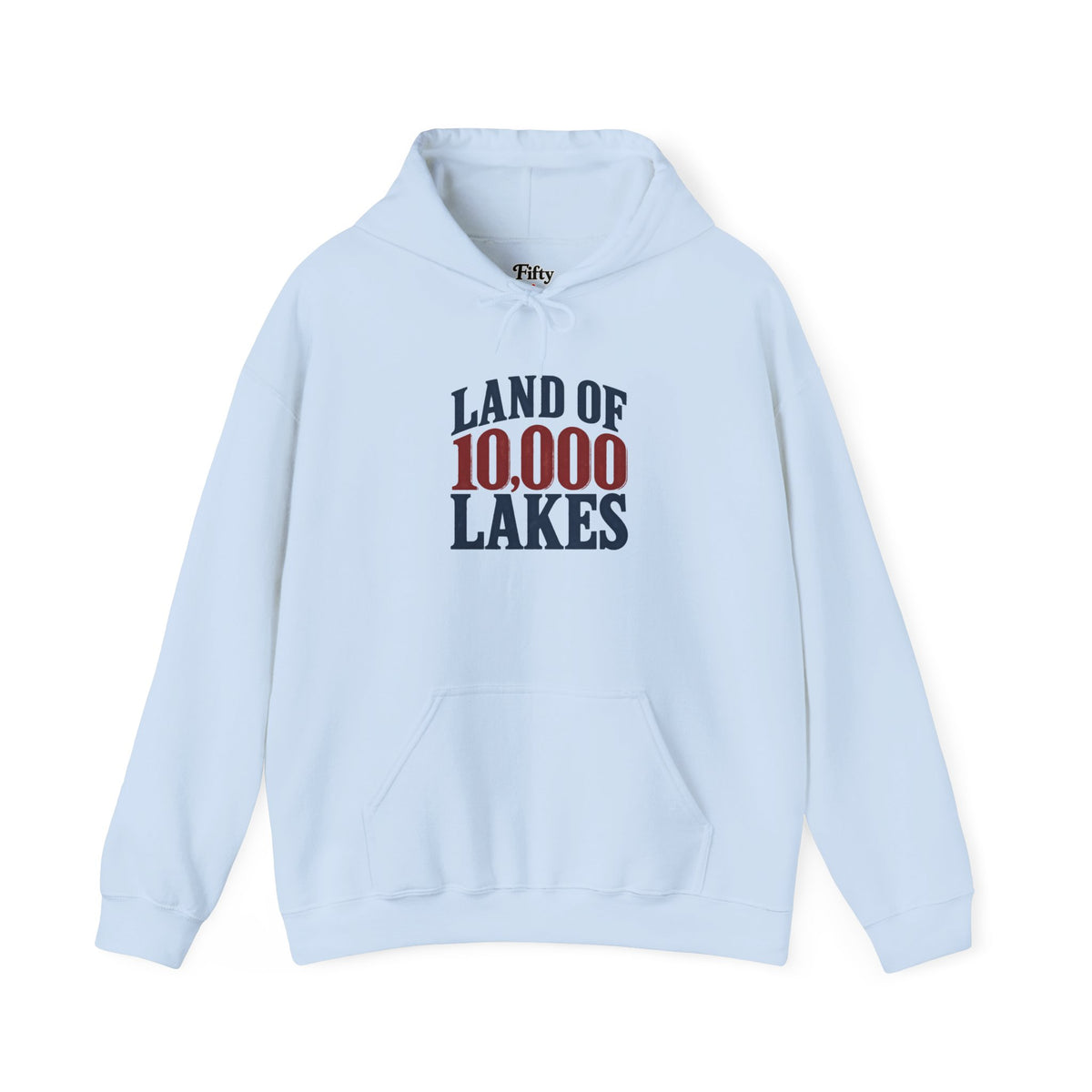Minnesota Land of 10,000 Lakes Unisex Hoodie State Name Graphic