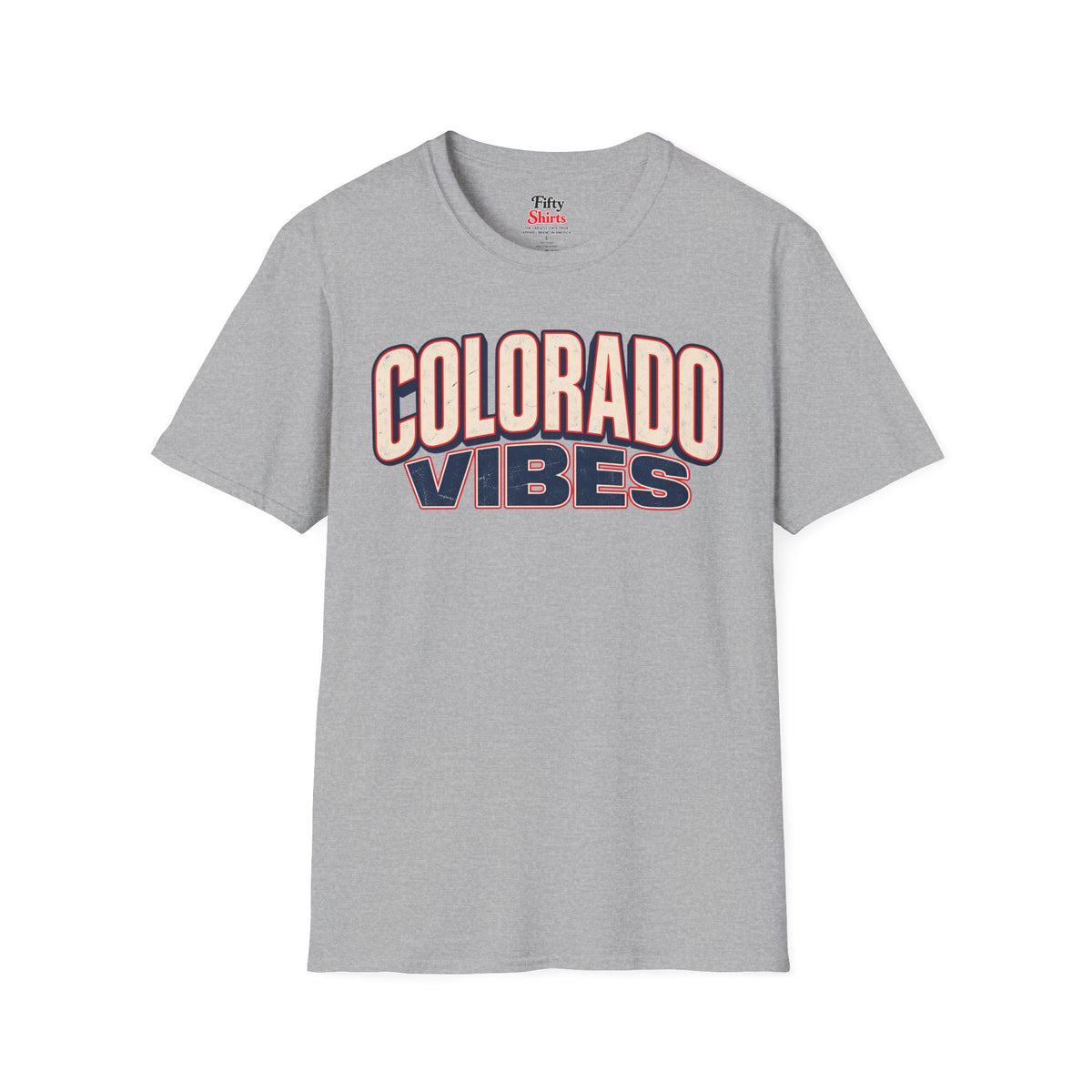 Colorado Vibes Unisex Softstyle T Shirt State Name Graphic Tee