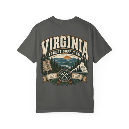 Virginia Forest Supply Co Unisex Comfort Color 1717 Streetwear Graphic Tee
