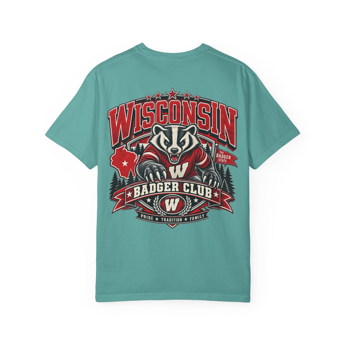 Wisconsin Badger Club Unisex Comfort Color 1717 Streetwear Graphic Tee