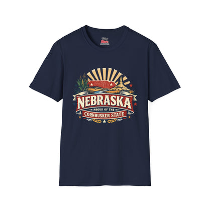 Nebraska State Pride Unisex Softstyle T Shirt State Pride Graphic Tee Collections FS03