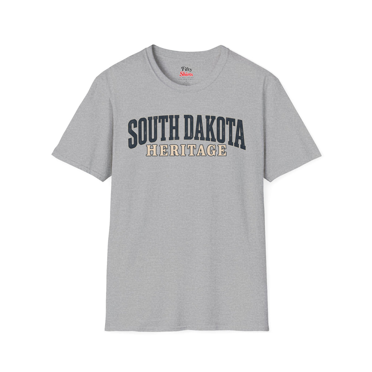 South Dakota Heritage Unisex Softstyle T Shirt State Name Graphic Tee