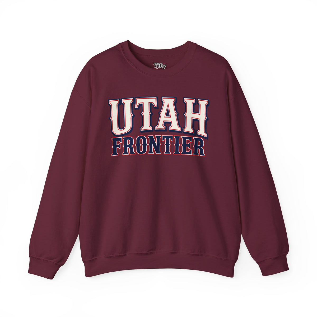 Utah Frontier Unisex Crewneck Sweatshirt State Name Graphic