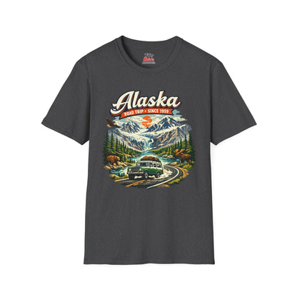 Alaska Wilderness Road Trip Unisex Softstyle T Shirt State Pride Graphic Tee Collections FS03