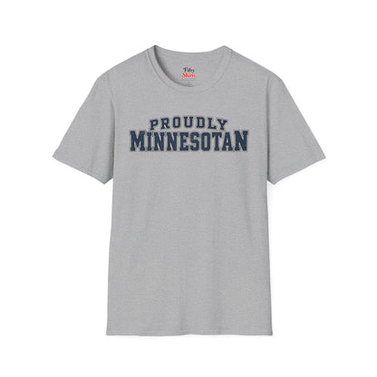 Proudly Minnesotan Unisex Softstyle T Shirt State Name Graphic Tee