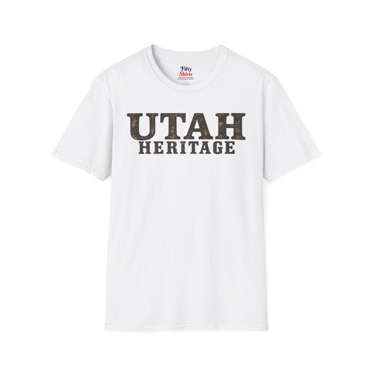 Utah Heritage Unisex Softstyle T Shirt State Name Graphic Tee