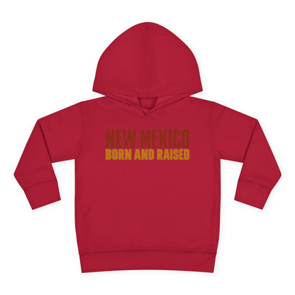 New Mexico Born and Raised Minimal Vintage Unisex Toddler Pullover Fleece Hoodie