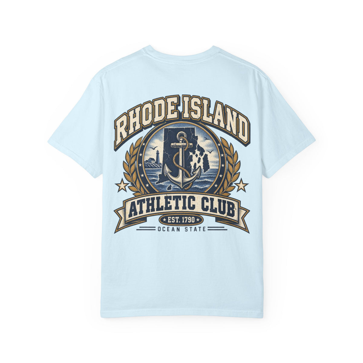 Rhode Island Athletic Club Unisex Comfort Color 1717 Streetwear Graphic Tee